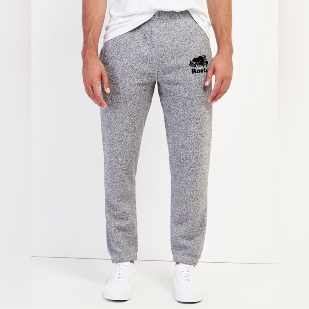 Roots Canadian Original Sweatpant Grey Salt & Pepper Pants Men's Sz M